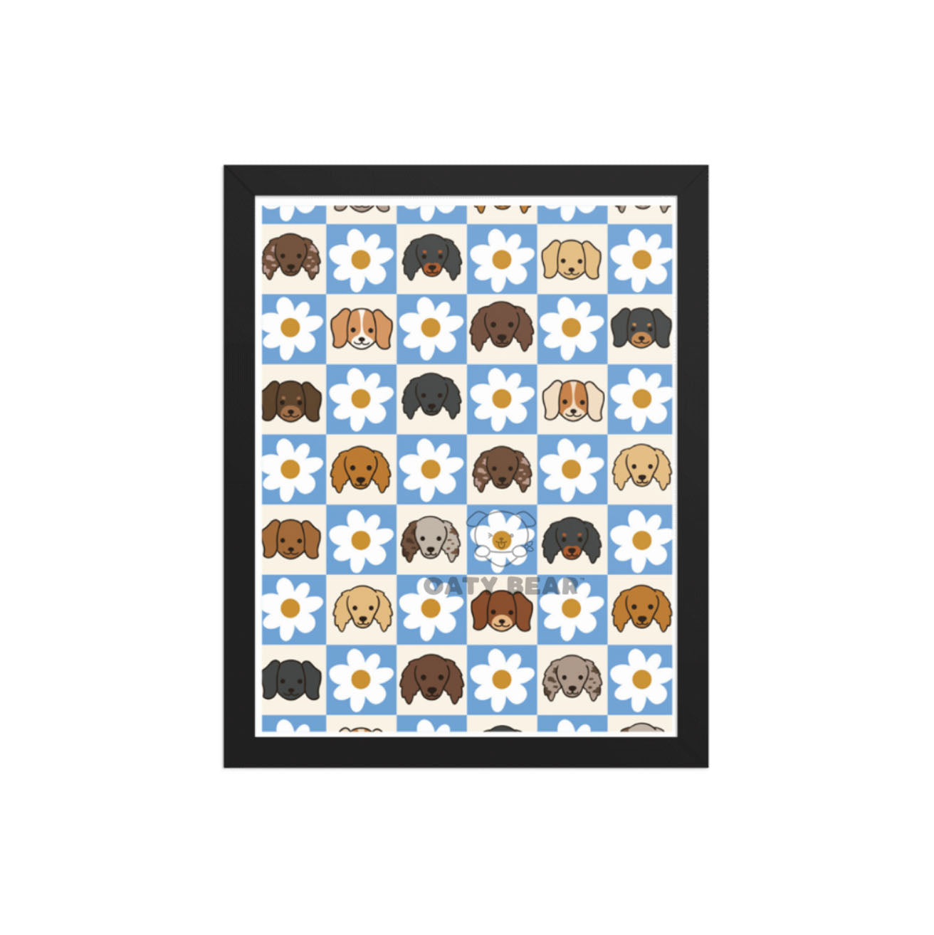 Art Print | Checkered Doxies | 11x14