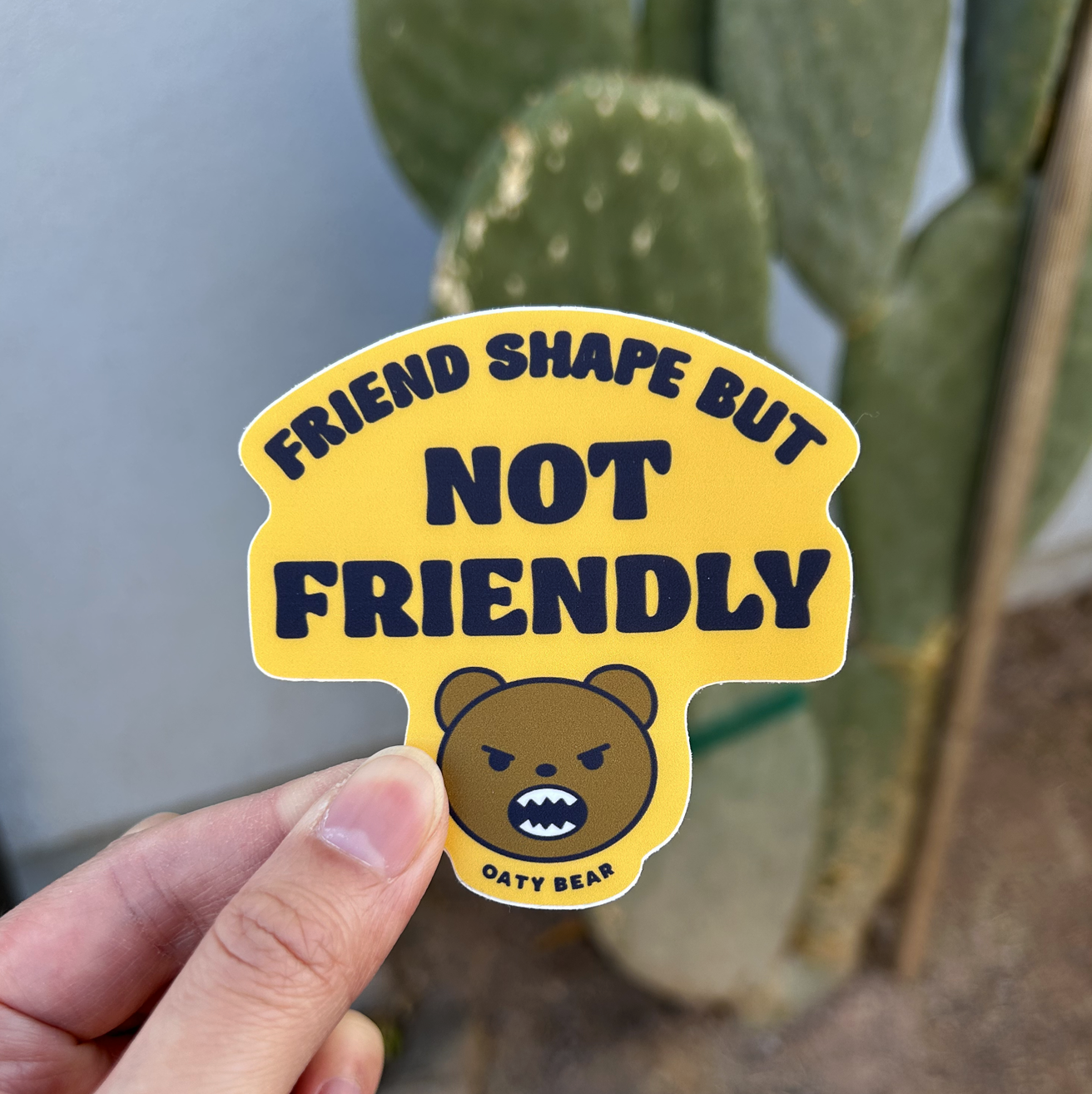 Friend Shape Vinyl Sticker