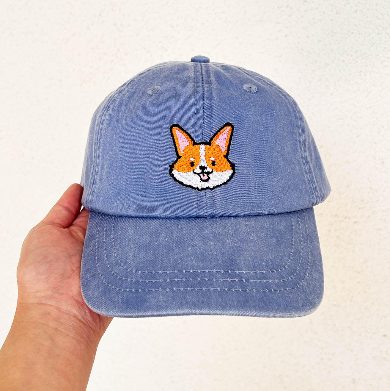 Corgi Dad Hat | Periwinkle