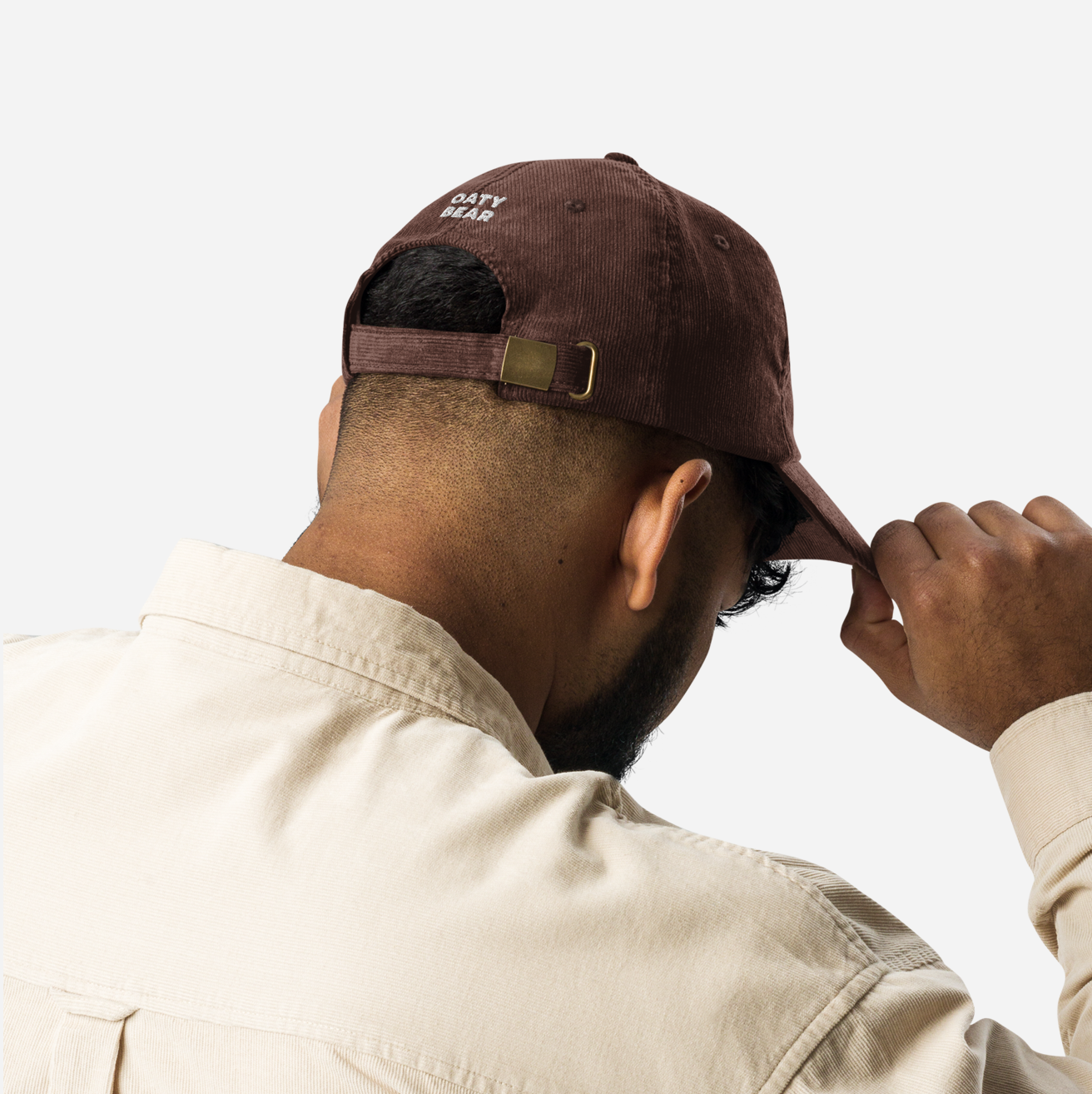 Adventure Dog Dad Corduroy Hat | Deep Brown