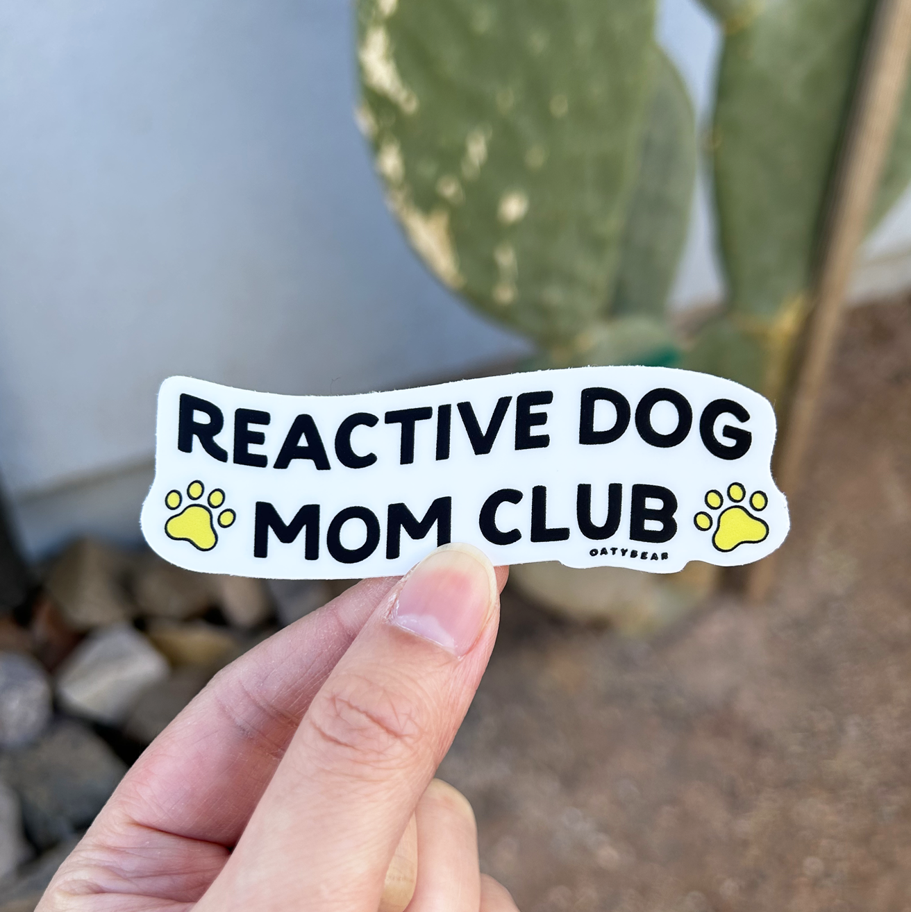Reactive Dog Mom Club Vinyl Sticker