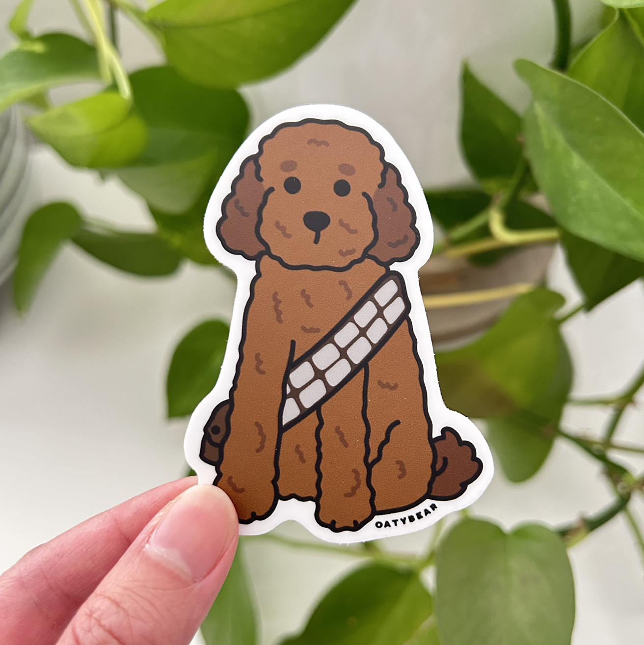 MAY4th Doodle Wookie Vinyl Sticker