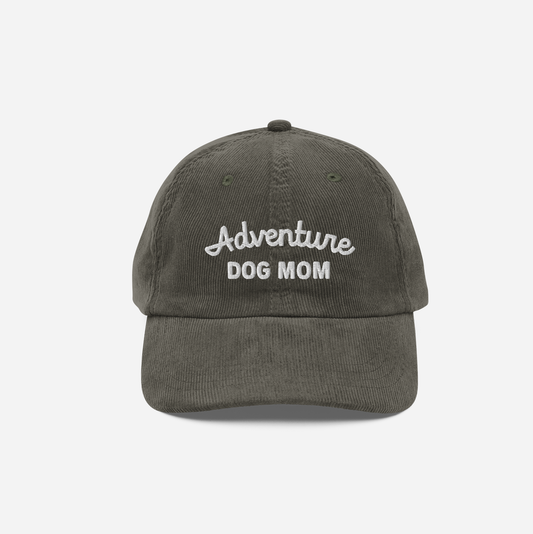 Adventure Dog Mom Corduroy Hat | Olive