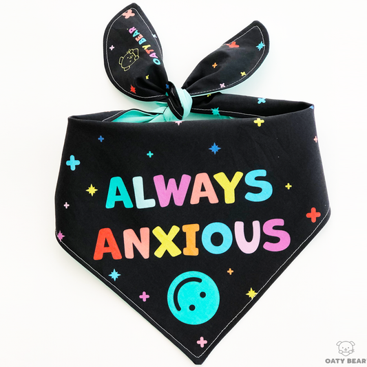 Always Anxious Dog Bandana