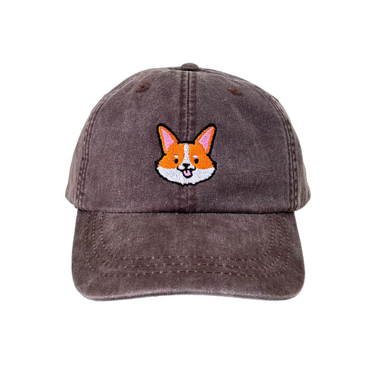 Corgi Dad Hat | Espresso