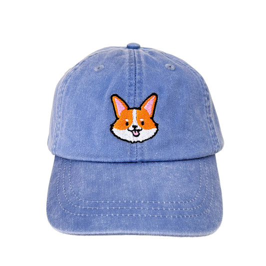 Corgi Dad Hat | Periwinkle