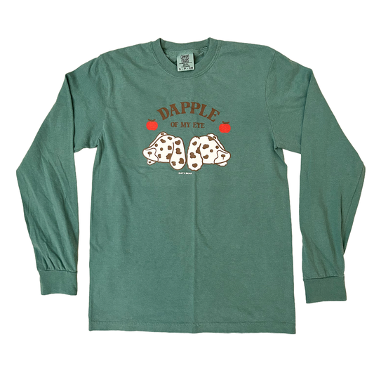 Doxie: Dapple Of My Eye Long Sleeve Unisex T-shirt | Lt. Green