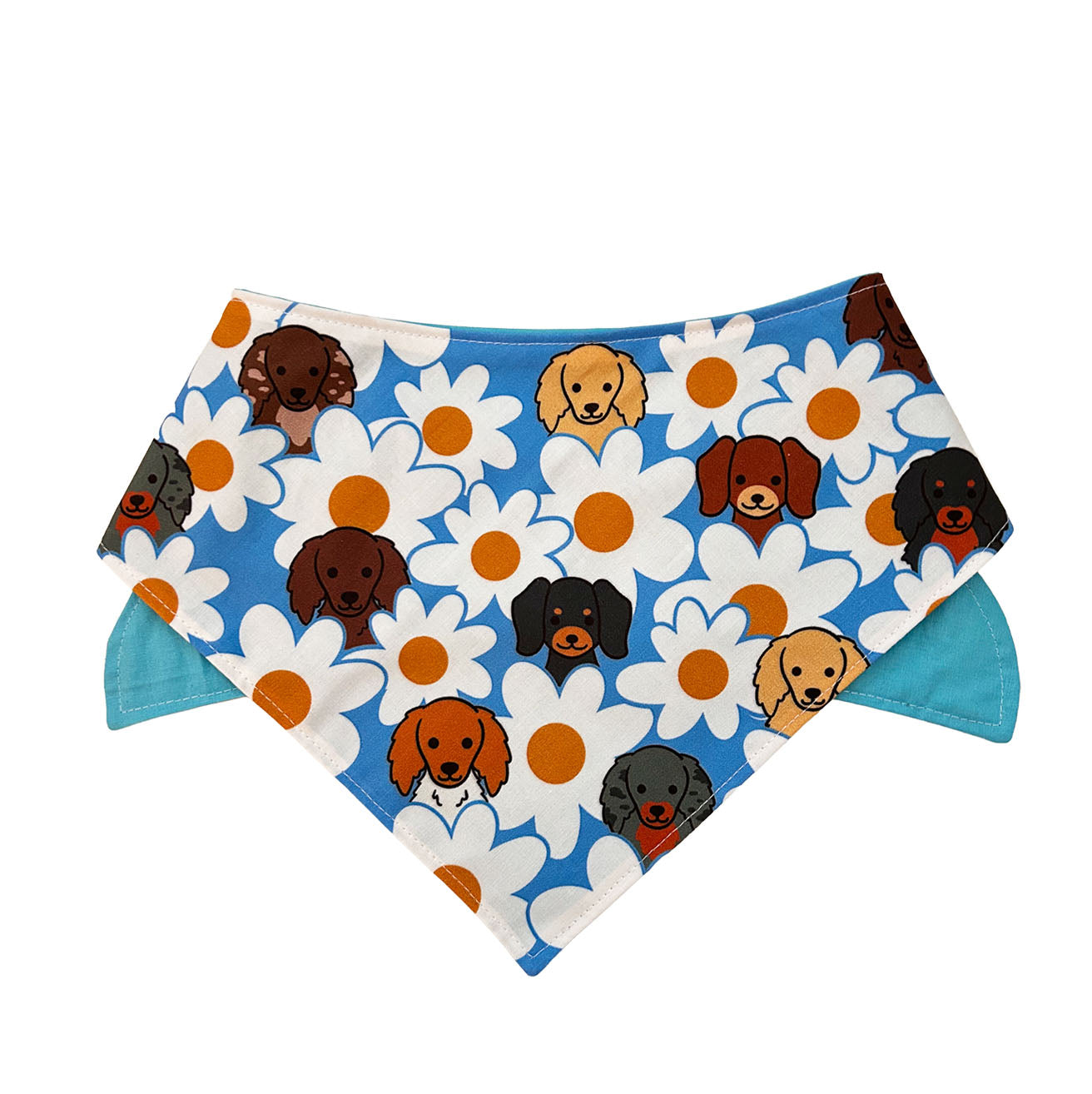 Doxies and Daisies Bandana