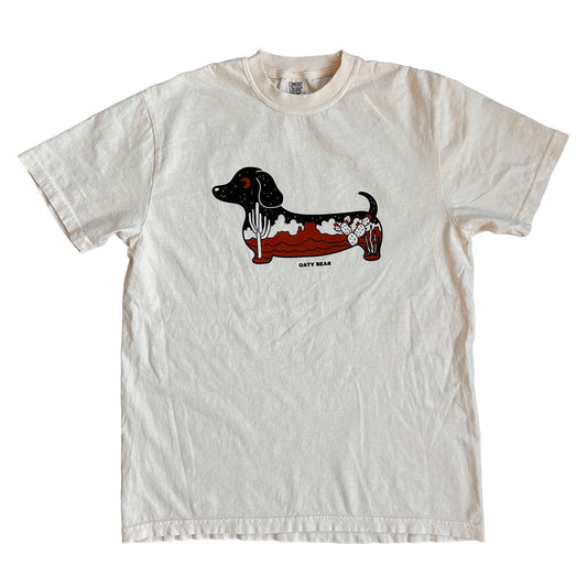 Doxie Desertscape Comfort Colors Unisex T-shirt | Ivory