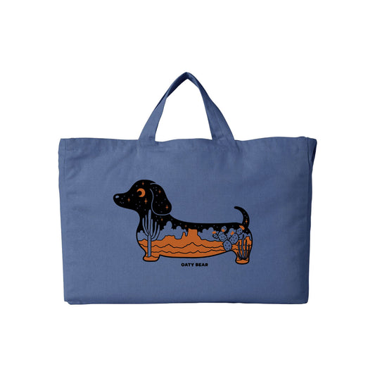 Doxie Desertscape Tote Bag | Elemental Blue
