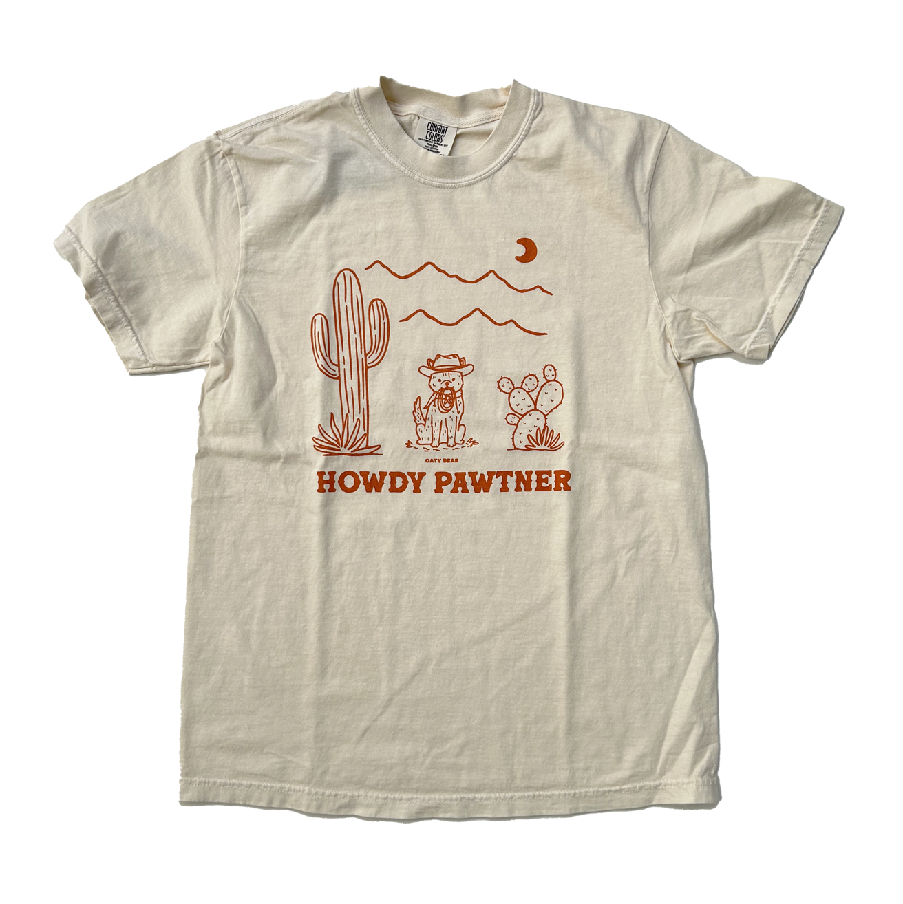 Howdy Pawtner Comfort Colors T-shirt | Ivory