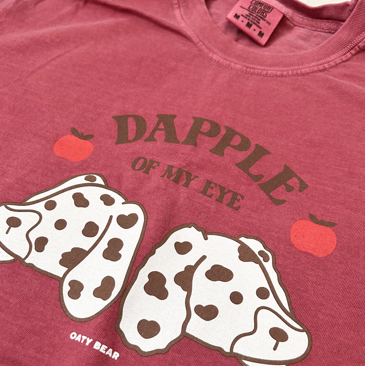 Doxie: Dapple Of My Eye Comfort Colors Unisex T-shirt | Brick