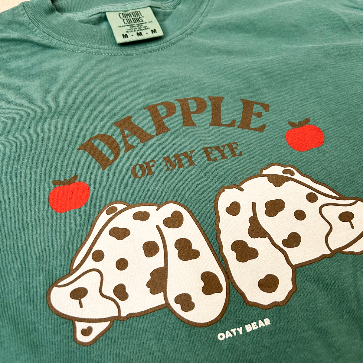 Doxie: Dapple Of My Eye Comfort Colors Unisex T-shirt | Lt. Green