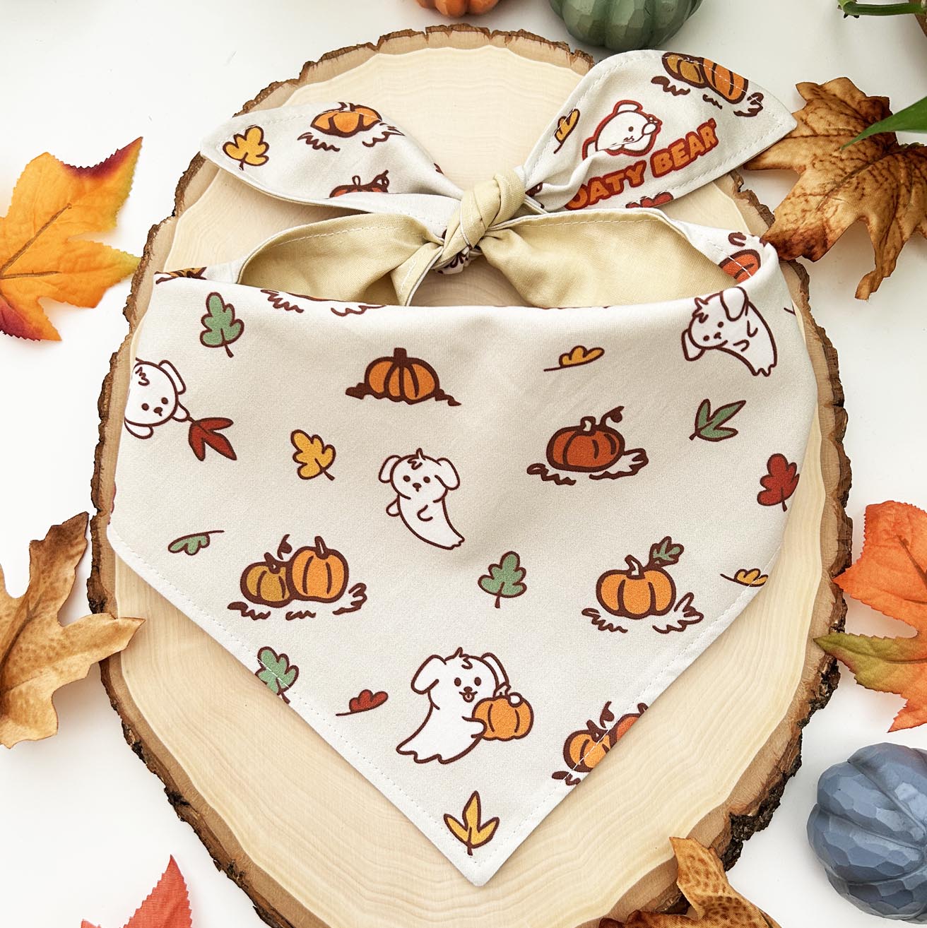 Fall Ghost Pups Dog Bandana