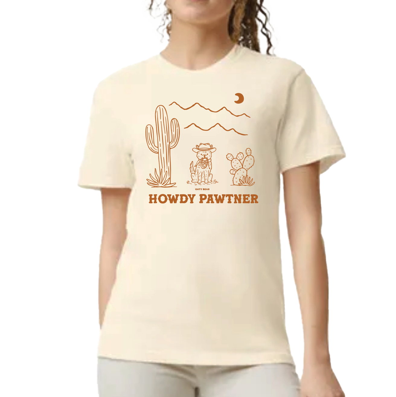 Howdy Pawtner Comfort Colors T-shirt | Ivory