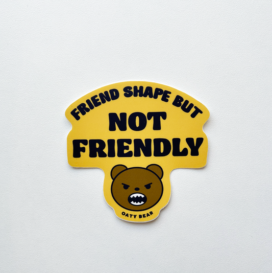 Friend Shape Vinyl Sticker