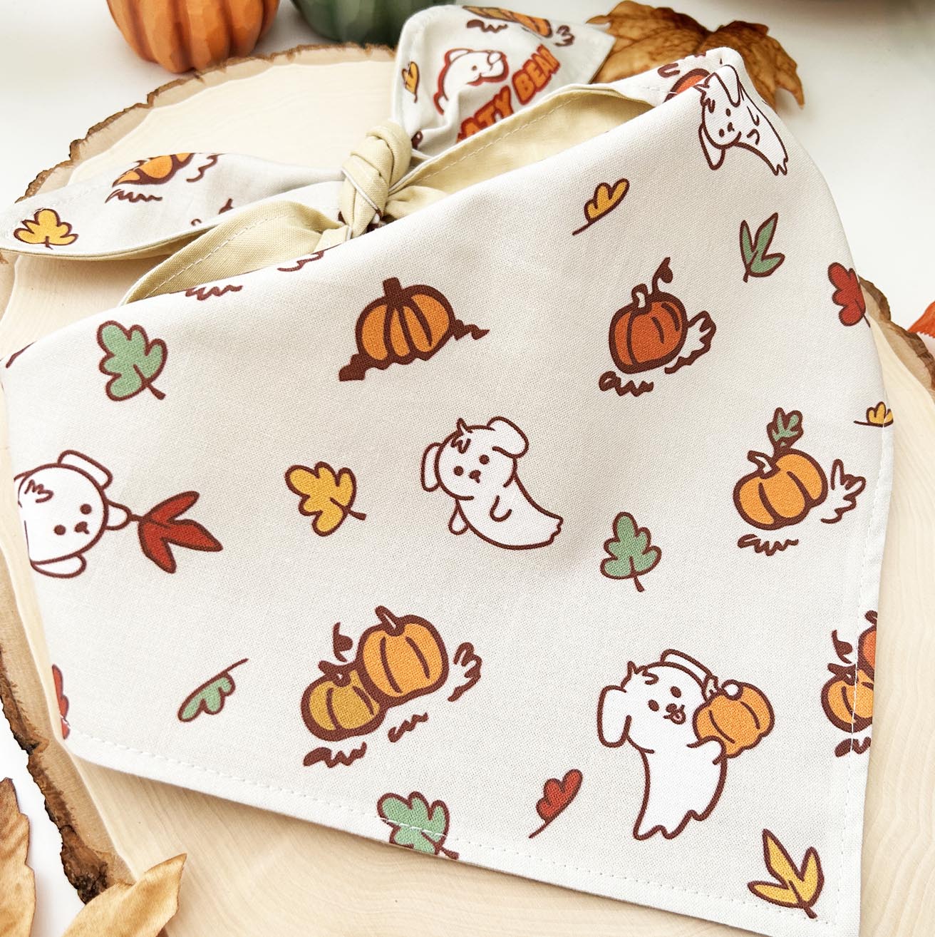Fall Ghost Pups Dog Bandana