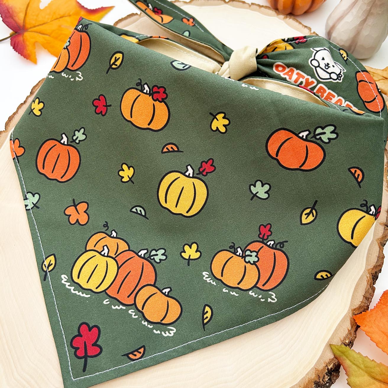 Fall Pumpkin Patch Dog Bandana