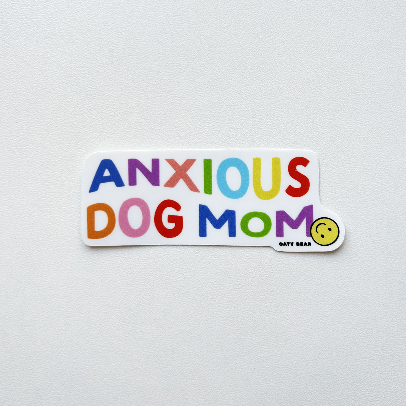 Anxious Dog Mom Vinyl Sticker