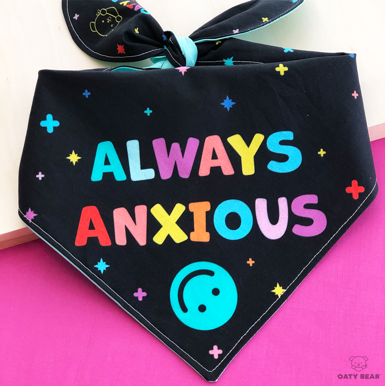 Always Anxious Dog Bandana