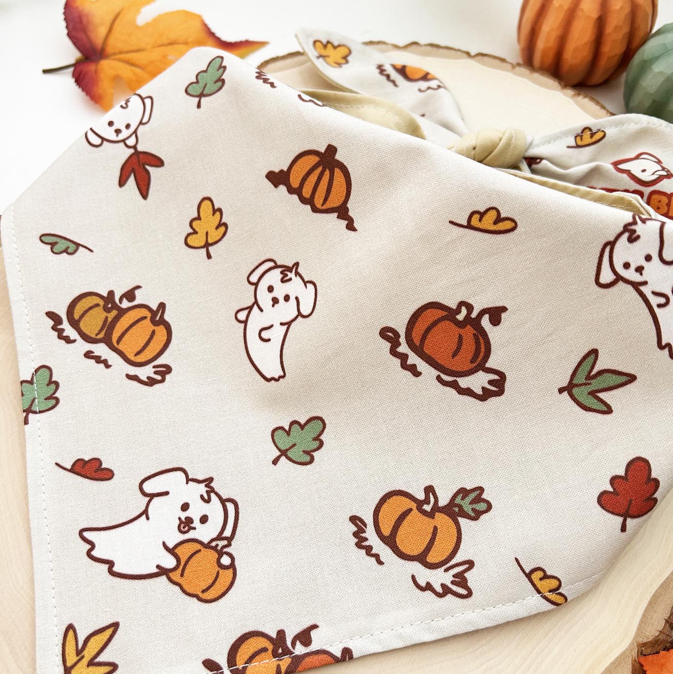 Fall Ghost Pups Dog Bandana