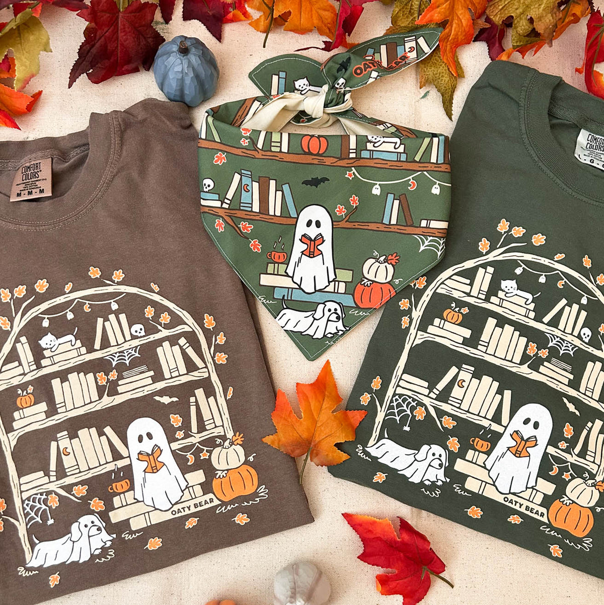 Pages and Pup Comfort Colors Unisex T-shirt | Sage