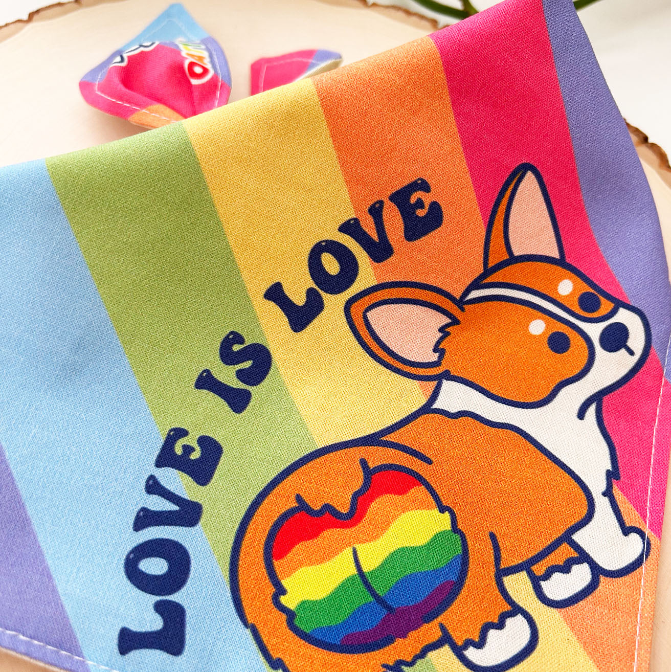 Pride - Corgi Love Dog Bandana