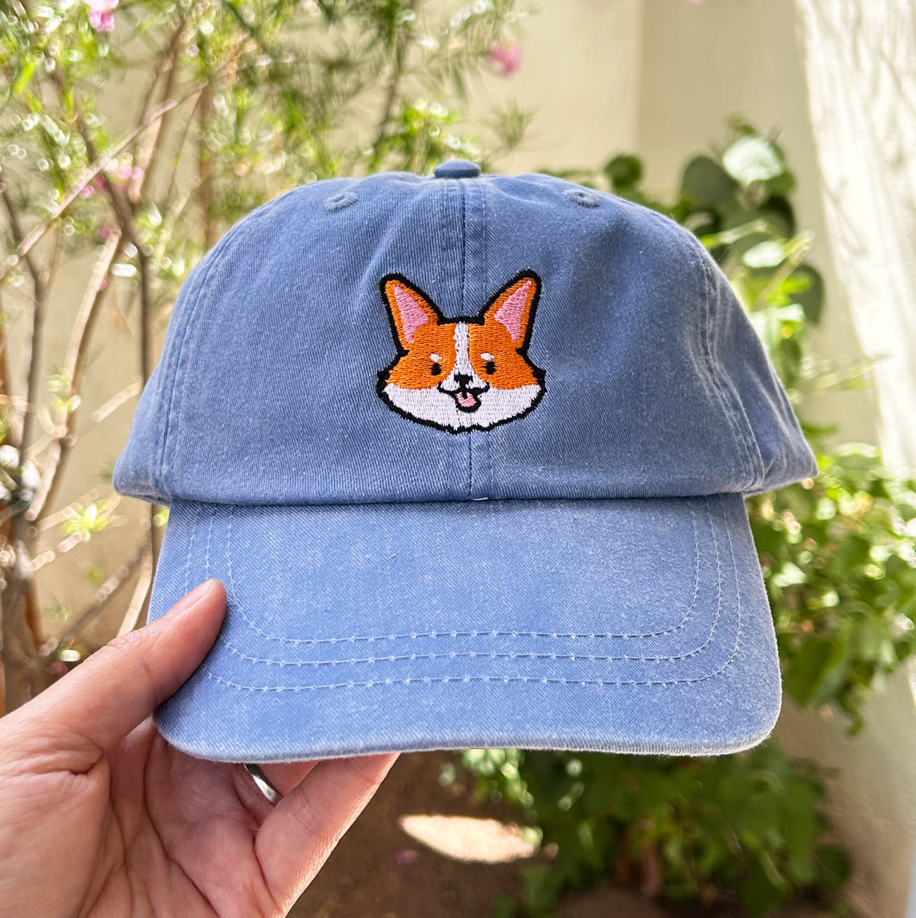 Corgi Dad Hat | Periwinkle
