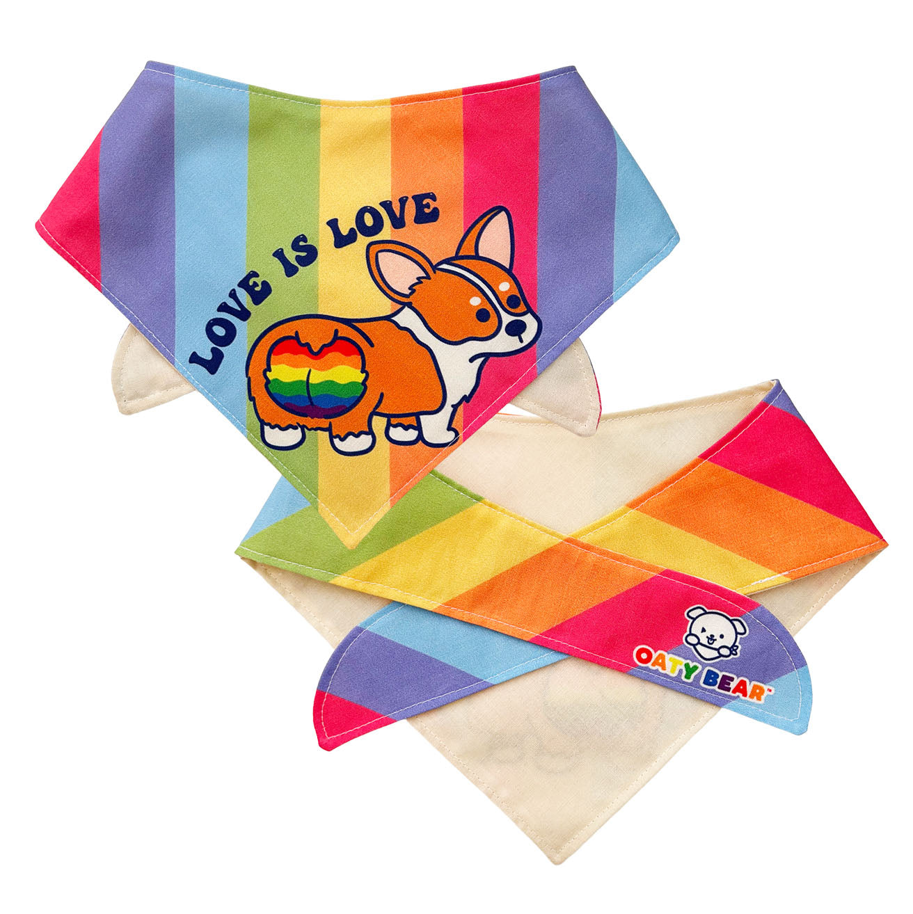 Pride - Corgi Love Dog Bandana