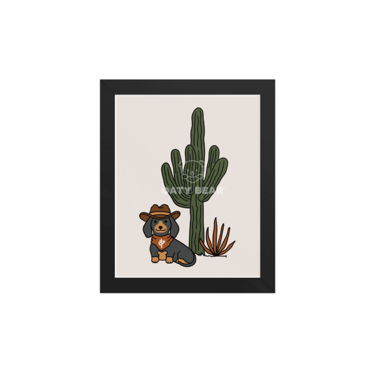 Art Print | Doxie Cowboy | 8x10