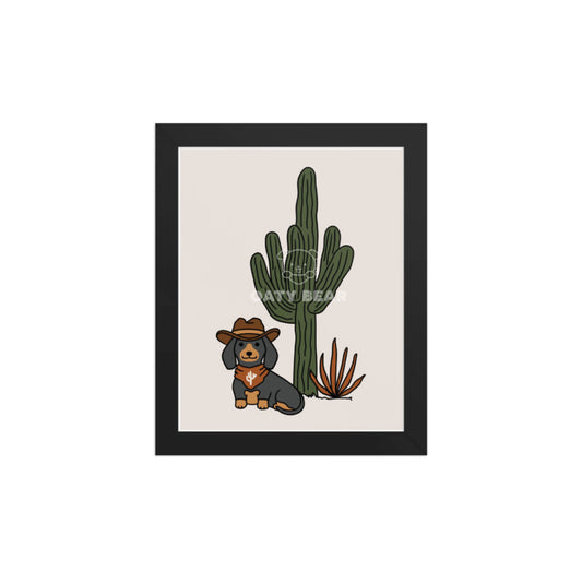 Art Print | Doxie Cowboy | 8x10