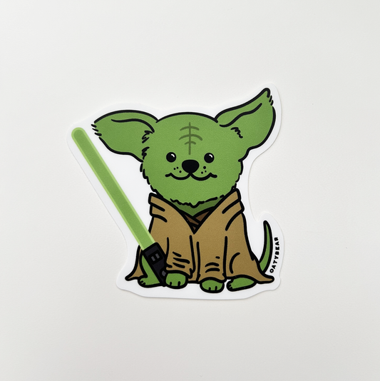 Star Paws Jedi Chiwa Vinyl Sticker