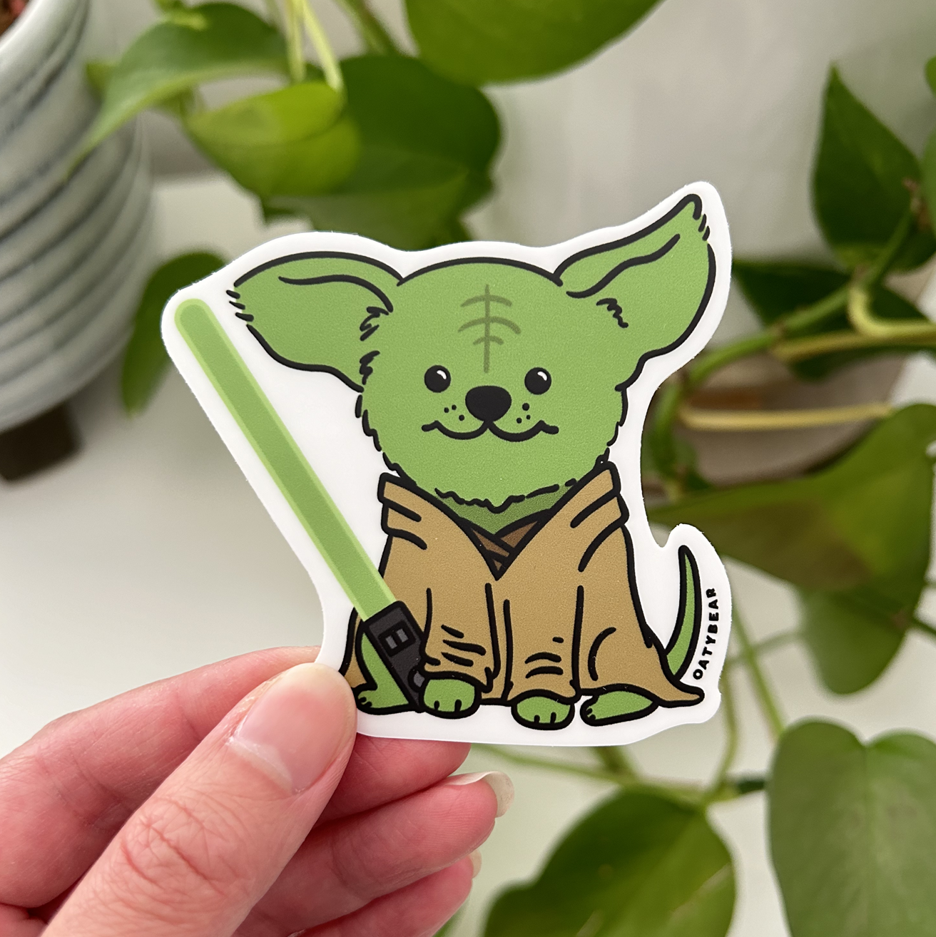 Star Paws Jedi Chiwa Vinyl Sticker