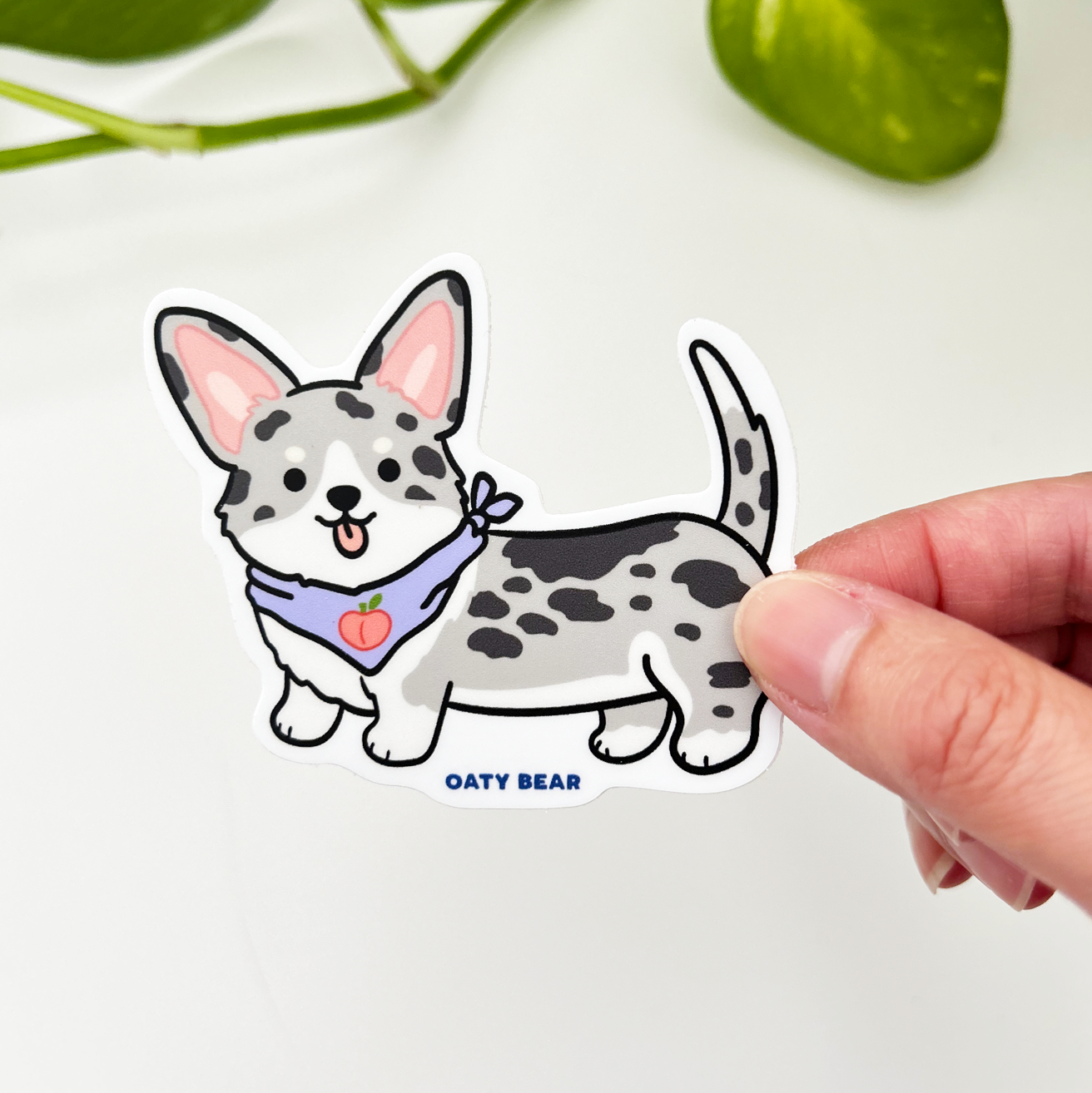 Corgi Merle Vinyl Sticker