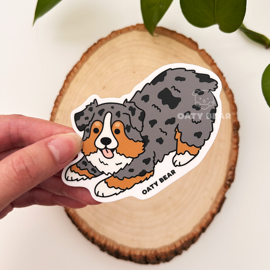 Australian Shepherd Merle Vinyl Sticker