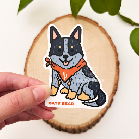 Cattle Dog Blue Heeler Vinyl Sticker